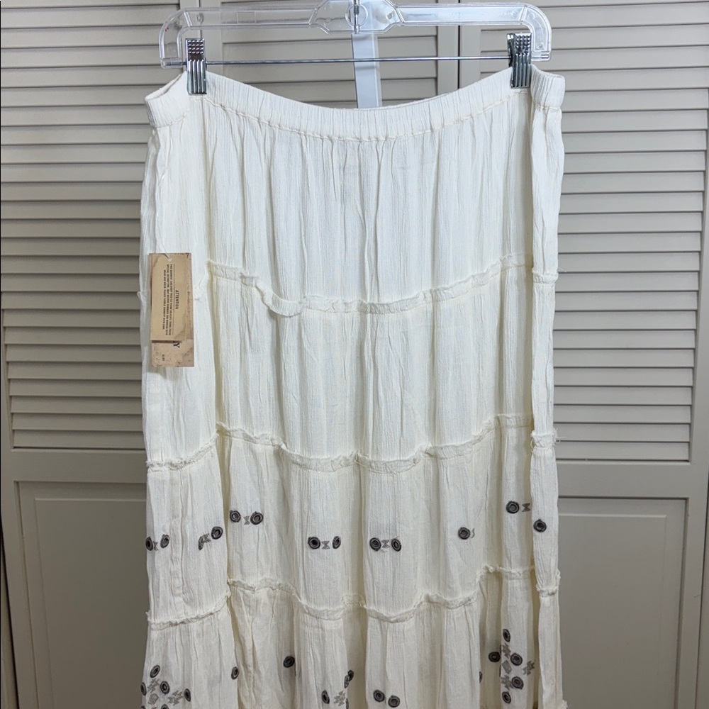 NWT Ralph Lauren Denim & Supply Mirrored Tiered Boho Maxi Skirt XL - Picture 3 of 12